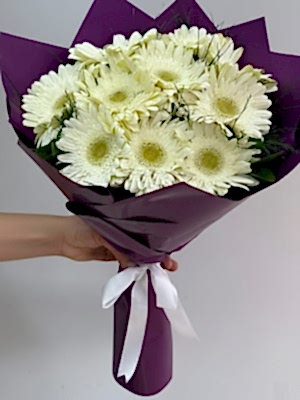Beyaz Gerbera Buketi